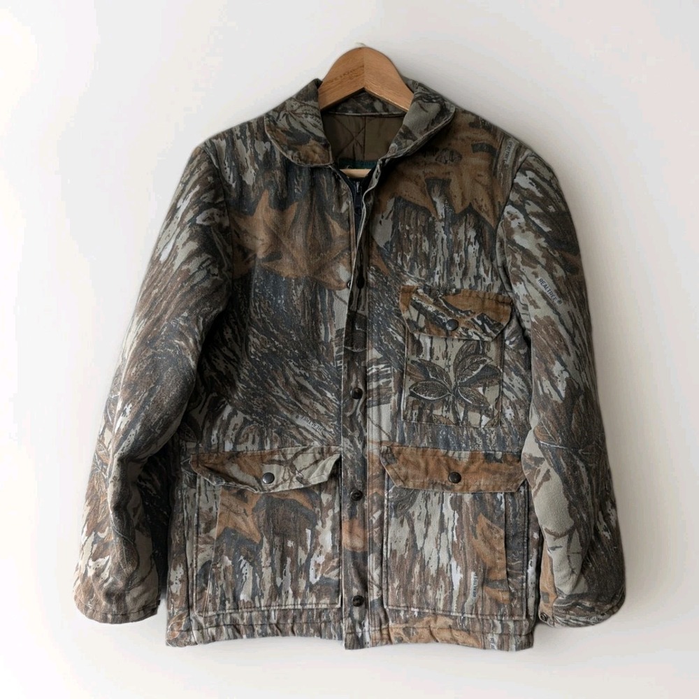 VTG Gander Mountain Realtree Insulated Camo Hunting Jacket Men 36-38 Regular USA